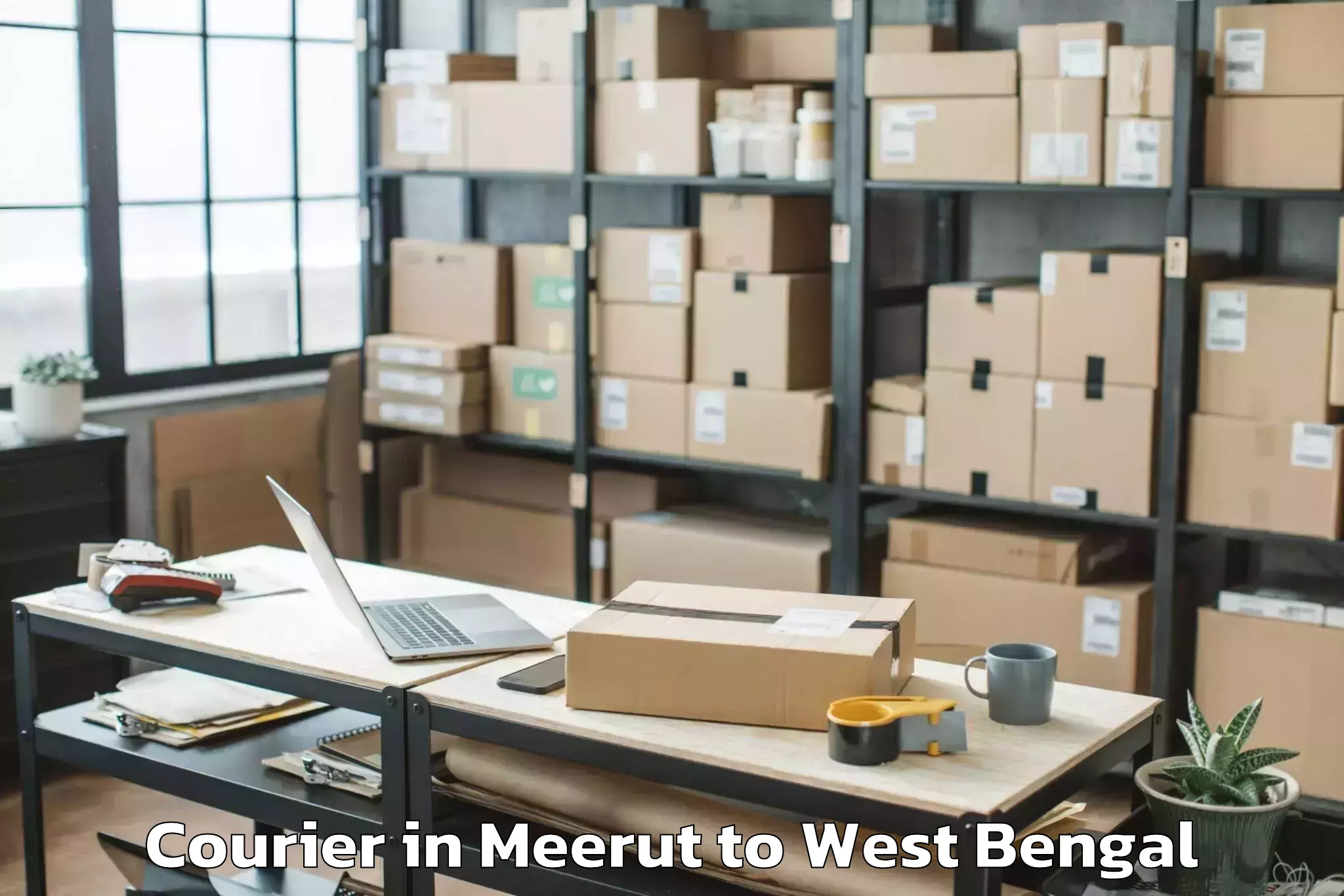 Reliable Meerut to Mahisadal Courier